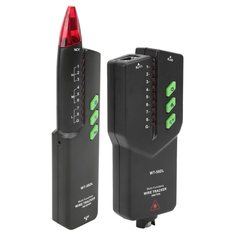 WT58DL 0300m Network Cable Tester AntiInterference Noiseless POE Multifunctional Wire