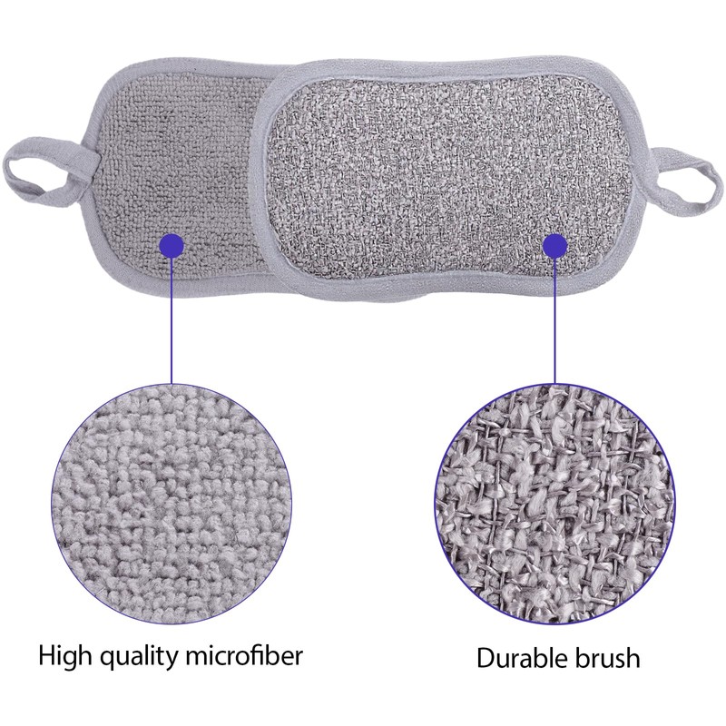 6 PCS Reusable Washing Up Sponge, Bathroom Cleaning Sponge, Eco-Friendly