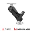 RAM Mounts Double Socket Arm RAM-201U Medium Arm Compatible with