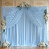 20 ft x 10 ft Wrinkle Free Ivory Backdrop Curtain