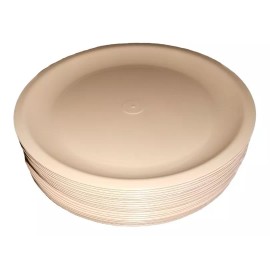 Boris 70 Platos Taqueros Redondos Plástico 400ml Vajilla Económico