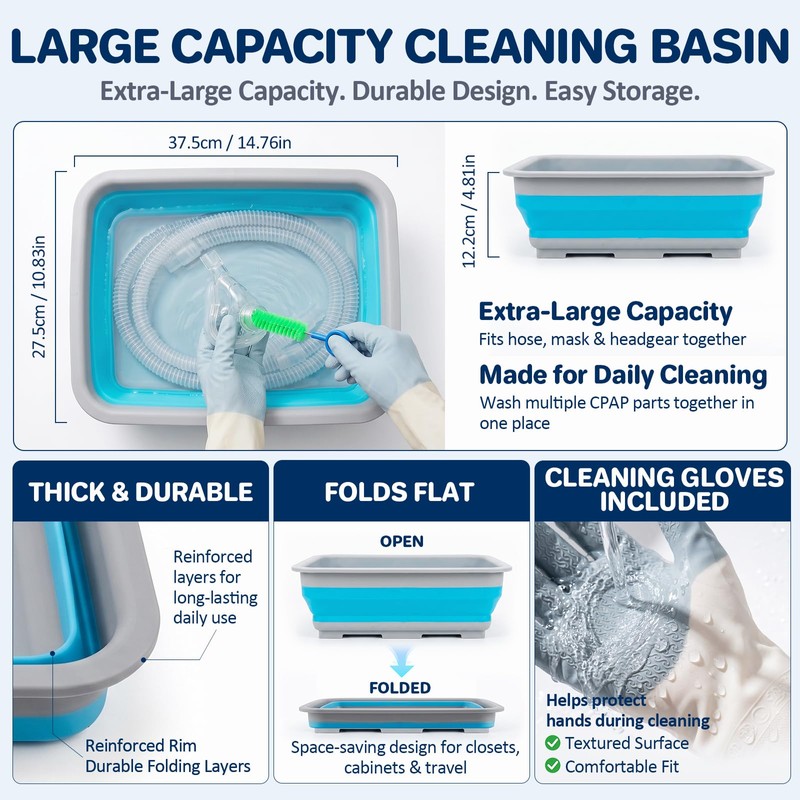 5-Piece CPAP Cleaning Kit for CPAP Hose & Mask, CPAP