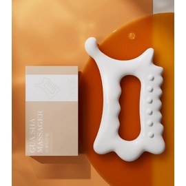 [cm00225]Gua Sha Massager/Face Massage/Full Body/Body Massager/Leg Meridian Communication Lifting Skin Beauty Stick Gua Sha White-DM331 3ea