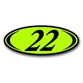 2 Digit Oval Black and Green 2021 Model Years Windshield Sticker CAR DEALERSHIP AUTO Dealer Supplies