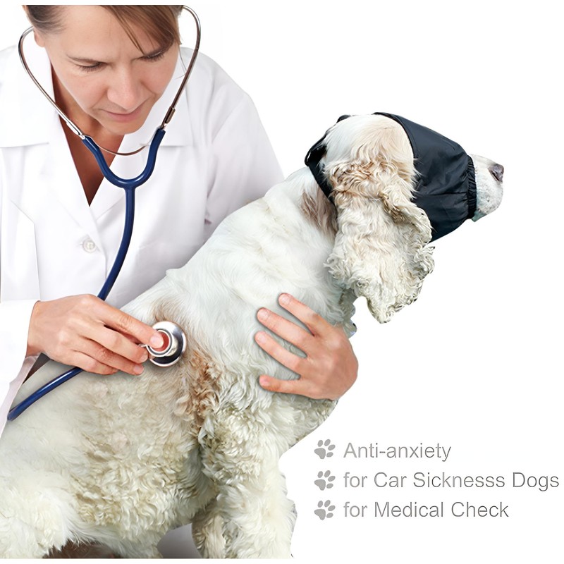 NACOCO Dog Calming Cap Eye Mask Nylon Shading Pet Mask