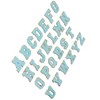 26 Pcs Iron On Letters A to Z Blue Letters