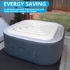 Tlswshsy 4.2Ft Inflatable Hot Tub Cover- Energy Saving Lid for