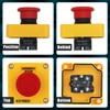 KEYMOO Emergency Stop Push Button Switch,10A 660V with Waterproof Box