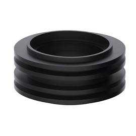 Universal Black Rubber Flush Pipe Washer Inlet Pan Connector for Toilet Cistern - Low Level Flush Cone Seal Creates a Leak Free Internal Toilet Seal Between The Pipe and The Toilet Pan