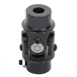 ECCPP Black Single Steering Joints 3/4"DD x 9/16"-26 Spline Round Universal U-Joint Shaft 83mm