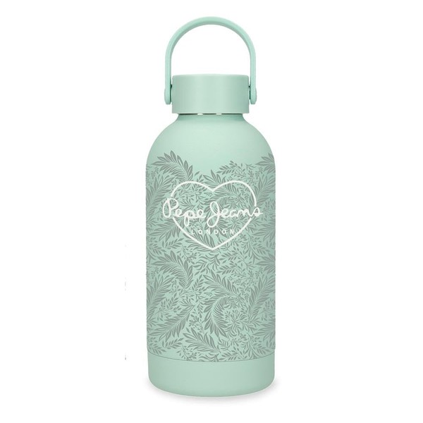 Pepe Jeans Abbey Stainless Steel Water Bottle, Green, 6.5 x