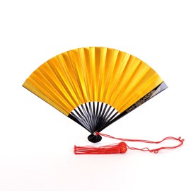 Gold Bride Hand Fan Made in Japan with Tassels for Always Fan Fan Bride 結納 Wedding