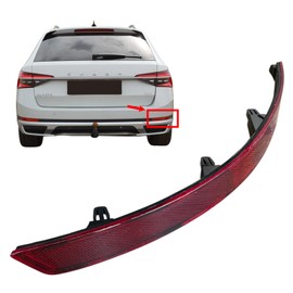 Pinochukka Reflektorleuchte für hintere Stoßstange, rechts, kompatibel mit Skoda Superb III [2015–2020] 3V5945106