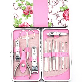 12pcs Manicure Pedicure Set Nail Clipper Kit Professional Tool Prune Manicure And Nails,Eyebrow Removal,Acne, Exfoliation And Personal Personal Beauty Care