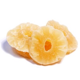SweetGourmet Dried Fruit Pineapple Rings, Low Sugar, No Sulfur, 1Lb