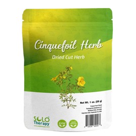 Cinquefoil Herb 1 oz. , Five Finger Grass , Cinquefoil Dried Cut Herb , 5 Finger Grass Herb, Resealable Bag, Product From Poland