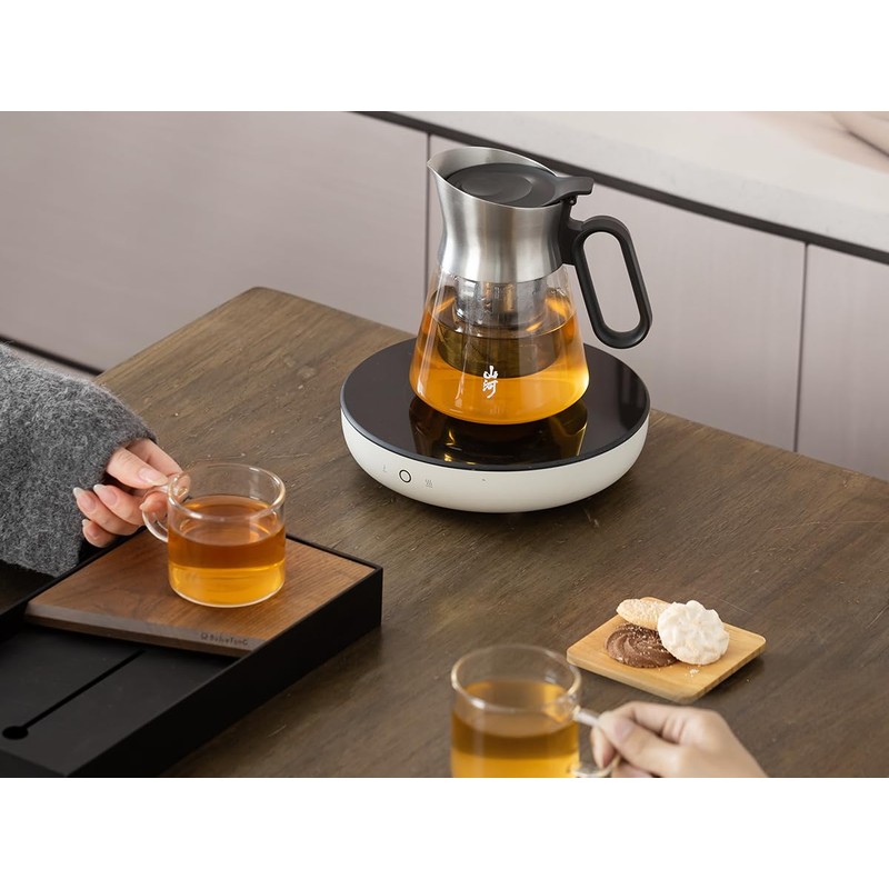 ZENS Design Glass Teapot with Infuser, 23 oz Small Loose