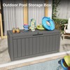 EAST OAK Outdoor Storage Box, 90 Gallon Deck Box, Waterproof
