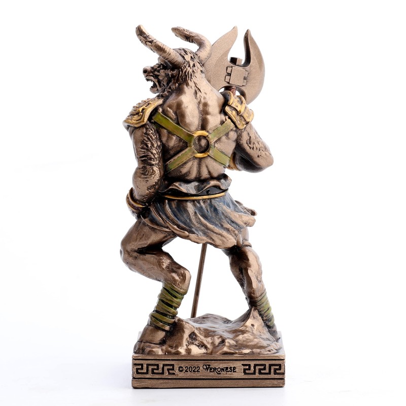 Veronese Design Minotaur Creature of The Labyrinth Resin Hand Painted