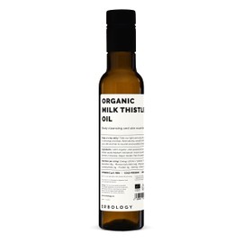 100% Organic Milk Thistle Oil 8.5 fl oz - Cold-Pressed - Premium Quality - High in Vitamin E - Detoxifying - Straight from Farm - Non GMO - No Additives or Preservatives - Recyclable Glass Bottle