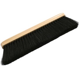 Flour Broom Table Broom Hand Broom with Wooden Body and Natural Bristles Made of Horsehair (Light or Dark) (Black)