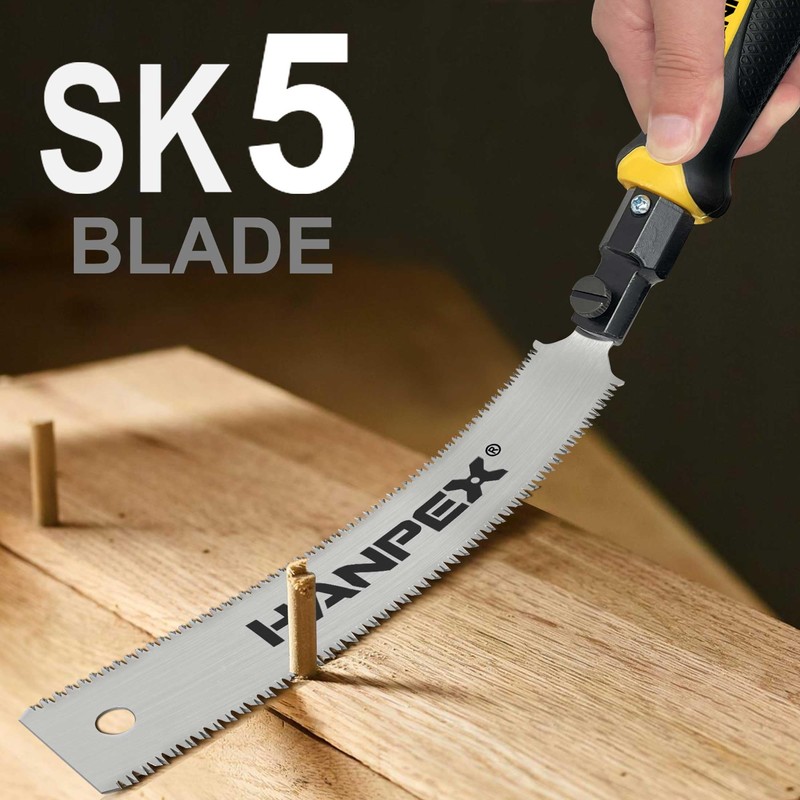 Hanpex Mini Japanese Double Edge Pull Hand Saw 7" -