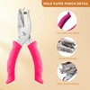 Single Hole Punch – 6mm Handheld Paper Punch with Soft