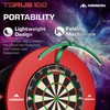 Mission Darts TOR100 Torus 100 Dartboard LED Foldable Portable Dartboard