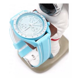 Estuchelandia Correa Reloj Compatible Con Omega X Swatch Moonswatch Strap