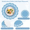 100pcs Blue Cielito Lindo Paper Placemats, HYMENEX Mexican Table Mats