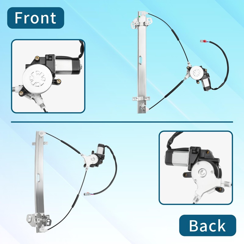 741-303 Front Passenger Side Power Window Regulator and Motor Assembly