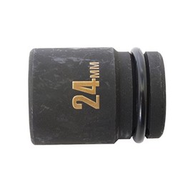 PAOCK SSPOWER Thin Mouth Impact Wrench Socket, Short, IMS-24S, 0.9 inches (24 mm), Insertion Angle: 0.5 inches (12.7 mm)