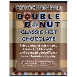 Double Donut Hot Chocolate, Classic Hot Chocolate, Hot Chocolate Packets, Hot Cocoa Mix, 18 Count