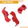 Partuto 4 Pcs An6 Universal Hose Separator Clamp - Aluminum