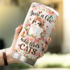 CUBICER Cats 20 Oz Tumbler With Lid For Pet Lovers
