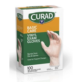 Curad 100 Count Vinyl Gloves (CURCA4135R)