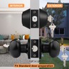 Probrico 2 Pack Entry Door Knob with Double Cylinder Deadbolt,