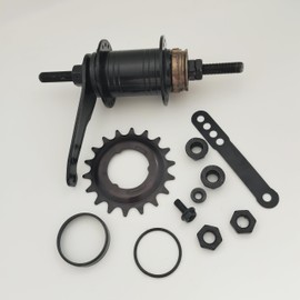ZZRSDAN Black Bicycle Coaster Brake Hub/Bike Brake Rear Hub 36Hole Stainless Steel (Black18T-36Hole)