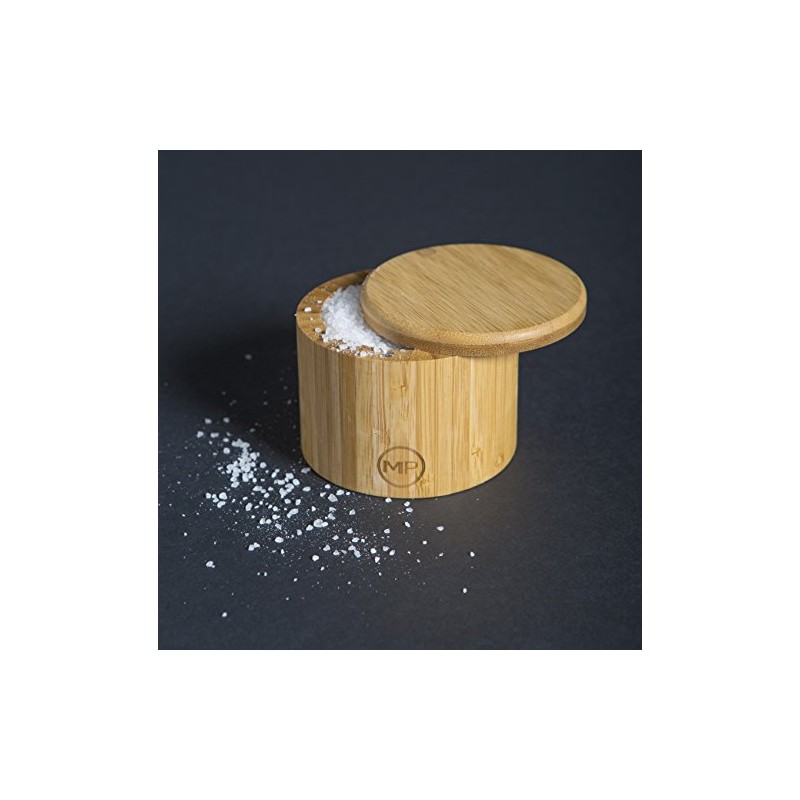MASTERPRO MPSALTBOX Bamboo Salt Box, Bamboo/Natural