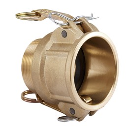 AEONEXIS 2" Camlock Fittings Type B - Heavy-Duty Forged Brass ASTM C38000, Cam Lock Corrosion-Resistant Coupler & Male NPT for Water/Oil Flow Systems