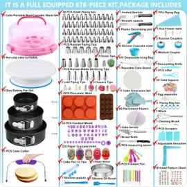 Cake Decorating Kit,Baking Supplies Tools for Beginners & Pros