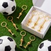 12 Pcs 3D Soccer Trophy Keychain Set - Perfect for