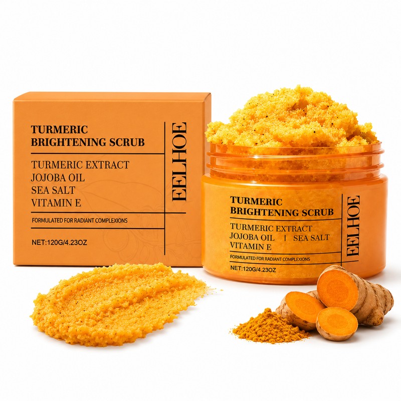 Turmeric Vitamin E Body Scrub for Exfoliating – Smoothing Moisturizing