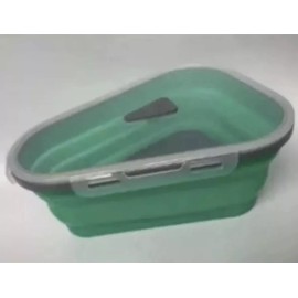 Pizza Storage Container Box Foldable Triangle Reusable Pack Container Multiuse