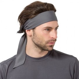 Unisex Outdoor Sports Badminton Headband - Solid Color, Sweat-Wicking for Running Size/Light Orange 15ea