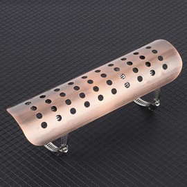 Universal Motorcycle Exhaust Heat Shield Vintage Anti-scald Protection Exhaust Pipe Cover Fit for Motorcycle (7-10 cm), Vehicle Conversion / Retrofit / Performance