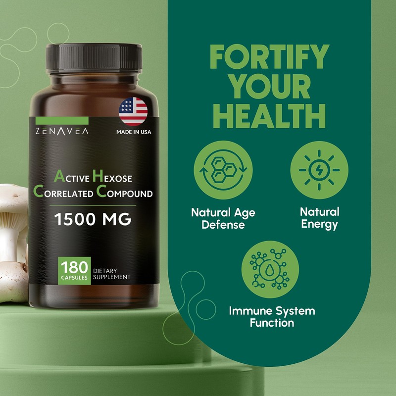 Active Hexose Correlated Compound 180 Caps 1500mg per Serving -