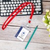 100Pcs Clear Plastic Name Tags Badge ID Card Holders and
