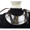 Queen Armour Medieval Gorget Neck Protection Armor 18 Gauge Silver