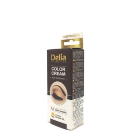 Delia Cosmetics Kit Eyelashes and eyebrows professional coloring, Color Dark Brown/Black/Brown/Dark gray15ml (Dark Brown)